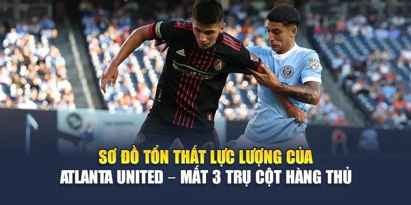 Soi Kèo Bóng Đá New York City FC Vs Atlanta United Từ elhelwta2o4.ru.com 2 Sơ đồ tổn thất lực lượng của Atlanta United – mất 3 trụ cột hàng thủ